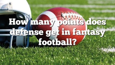 How many points does defense get in fantasy football?