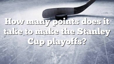 How many points does it take to make the Stanley Cup playoffs?