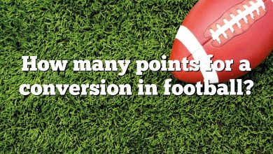 How many points for a conversion in football?