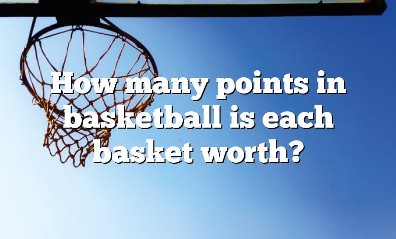 How many points in basketball is each basket worth?