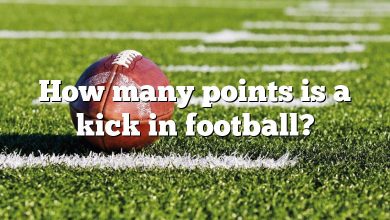 How many points is a kick in football?