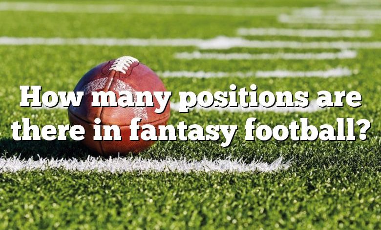 How many positions are there in fantasy football?