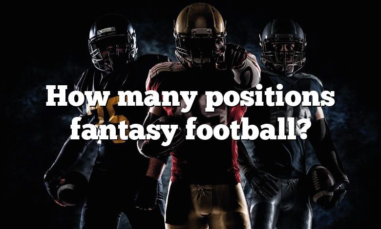 How many positions fantasy football?