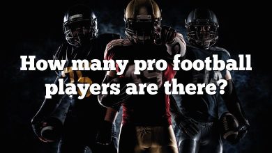 How many pro football players are there?