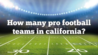 How many pro football teams in california?