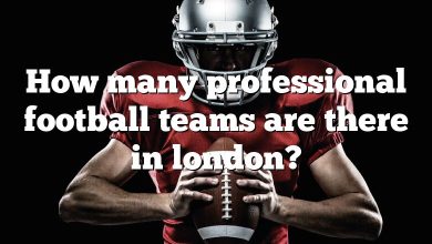 How many professional football teams are there in london?