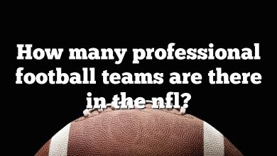 How many professional football teams are there in the nfl?