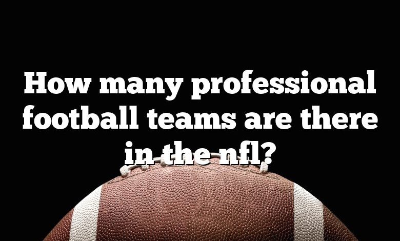 How many professional football teams are there in the nfl?