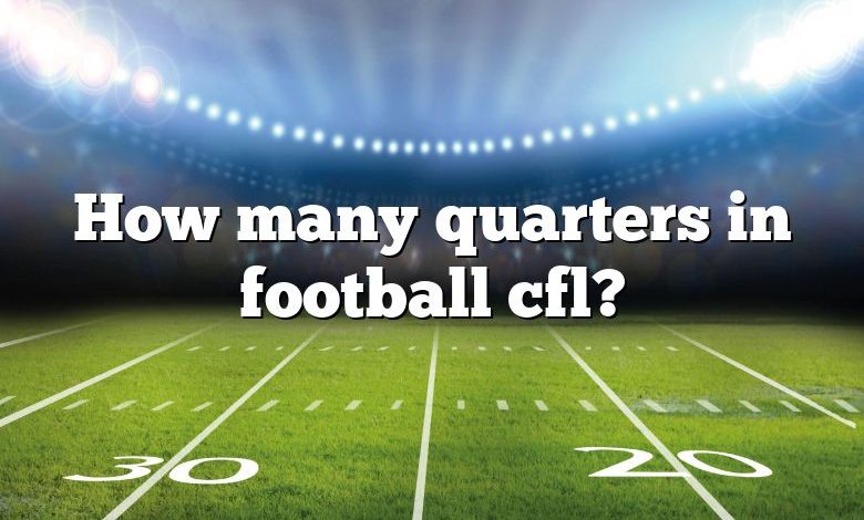 How many quarters in football cfl?