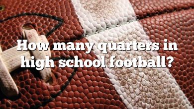 How many quarters in high school football?