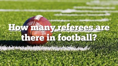 How many referees are there in football?