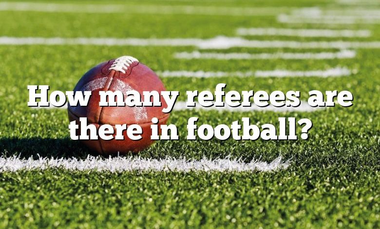 How many referees are there in football?