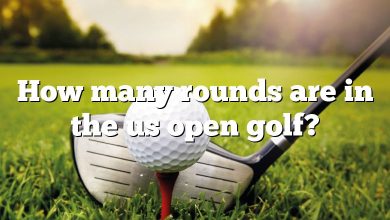 How many rounds are in the us open golf?