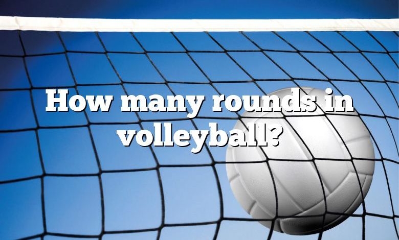 How many rounds in volleyball?