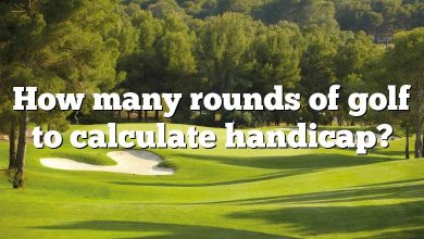 How many rounds of golf to calculate handicap?