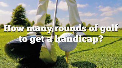 How many rounds of golf to get a handicap?