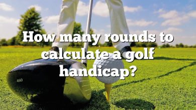 How many rounds to calculate a golf handicap?