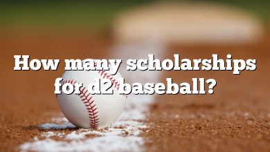 How many scholarships for d2 baseball?