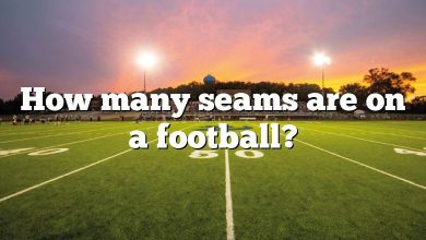How many seams are on a football?