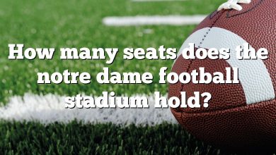 How many seats does the notre dame football stadium hold?