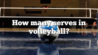 How many serves in volleyball?