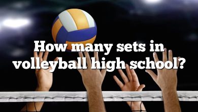 How many sets in volleyball high school?