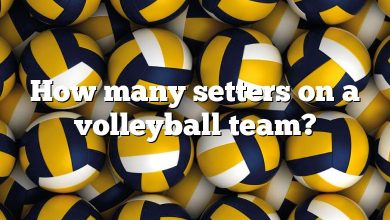 How many setters on a volleyball team?