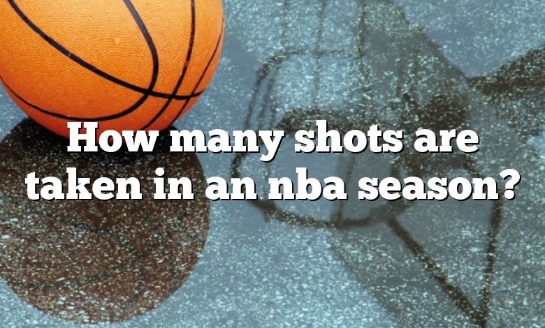 How many shots are taken in an nba season?