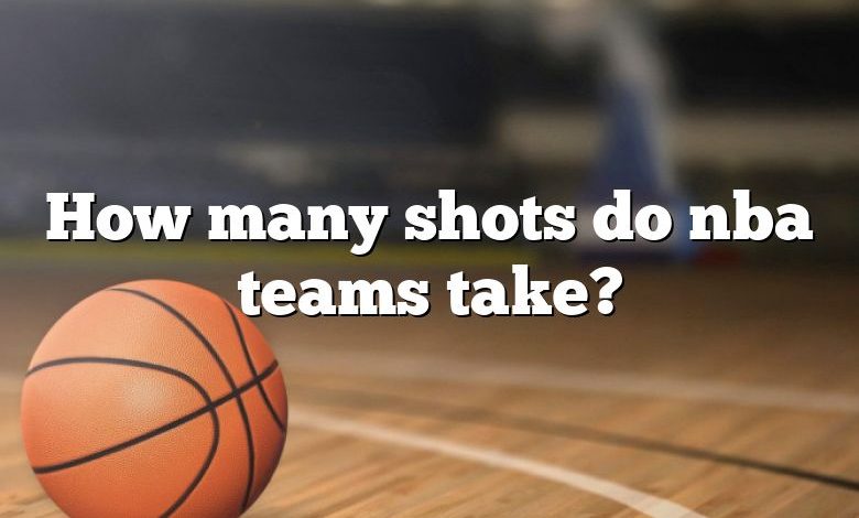 How many shots do nba teams take?