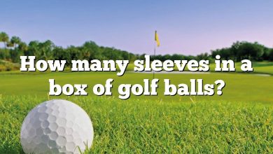 How many sleeves in a box of golf balls?