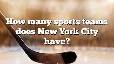 How many sports teams does New York City have?