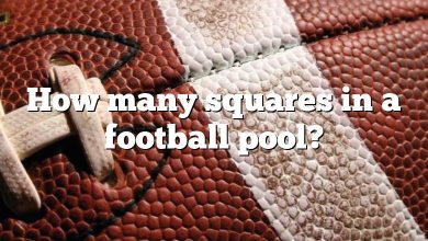 How many squares in a football pool?