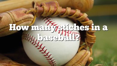 How many stiches in a baseball?