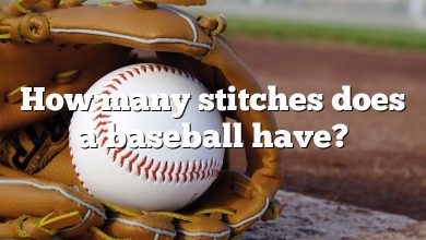 How many stitches does a baseball have?