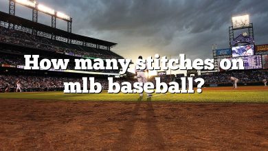 How many stitches on mlb baseball?