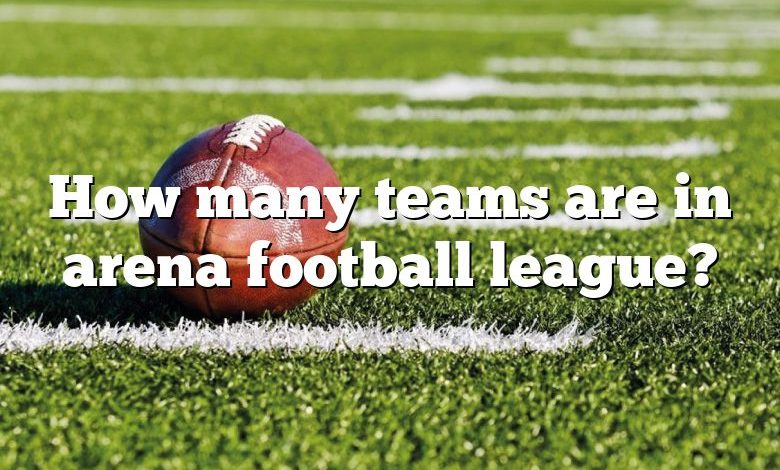 How many teams are in arena football league?