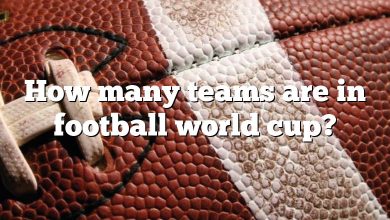 How many teams are in football world cup?