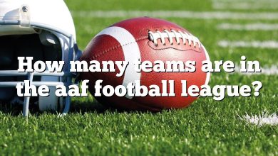 How many teams are in the aaf football league?