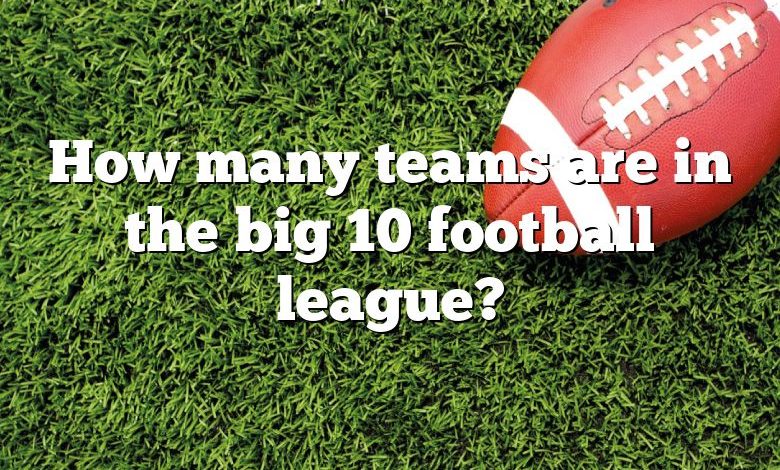 How many teams are in the big 10 football league?