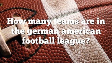 How many teams are in the german american football league?