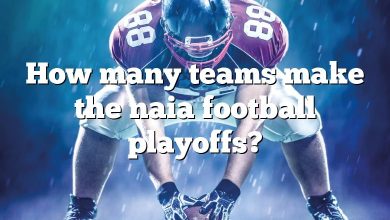 How many teams make the naia football playoffs?