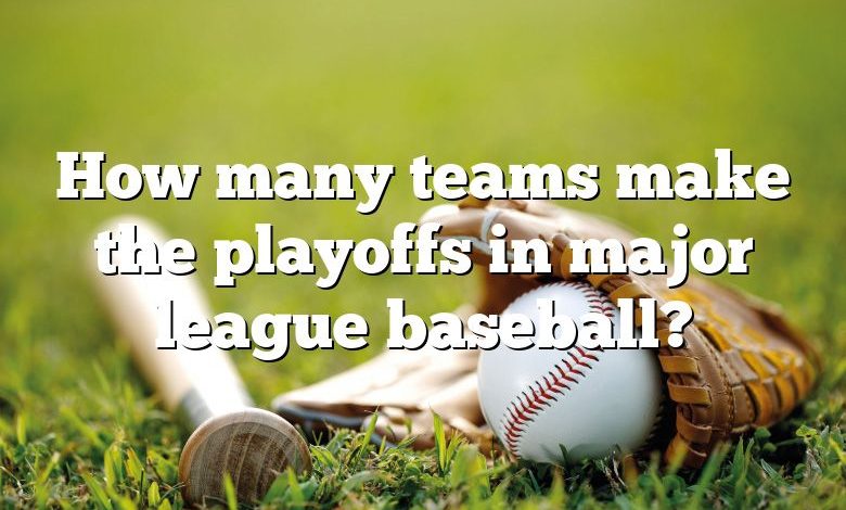 How many teams make the playoffs in major league baseball?