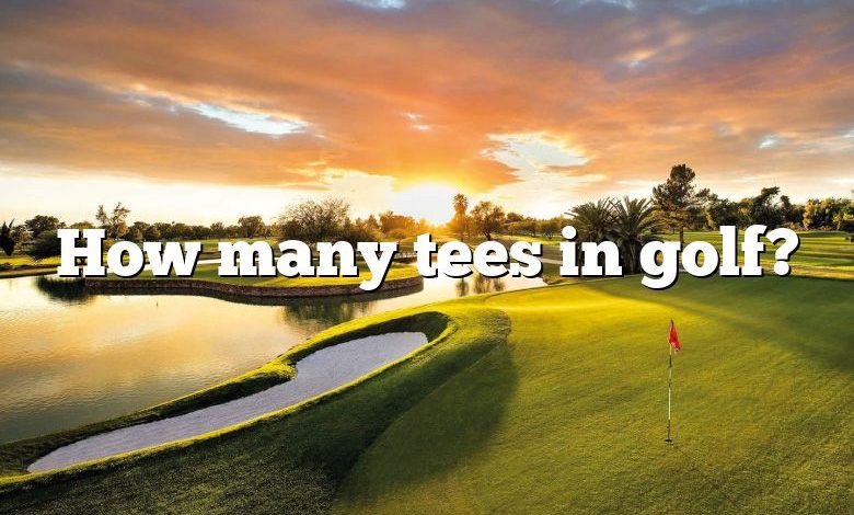 How many tees in golf?