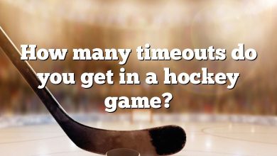 How many timeouts do you get in a hockey game?