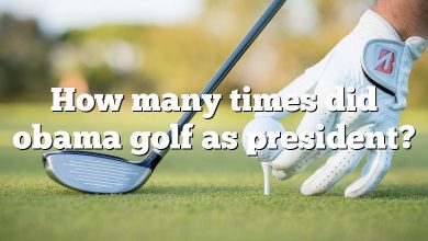 How many times did obama golf as president?