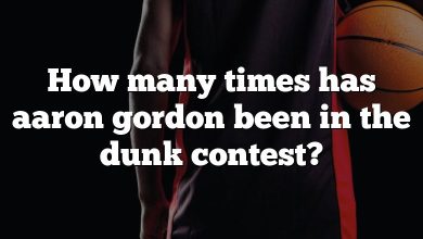 How many times has aaron gordon been in the dunk contest?