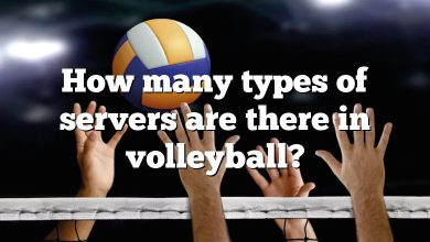 How many types of servers are there in volleyball?