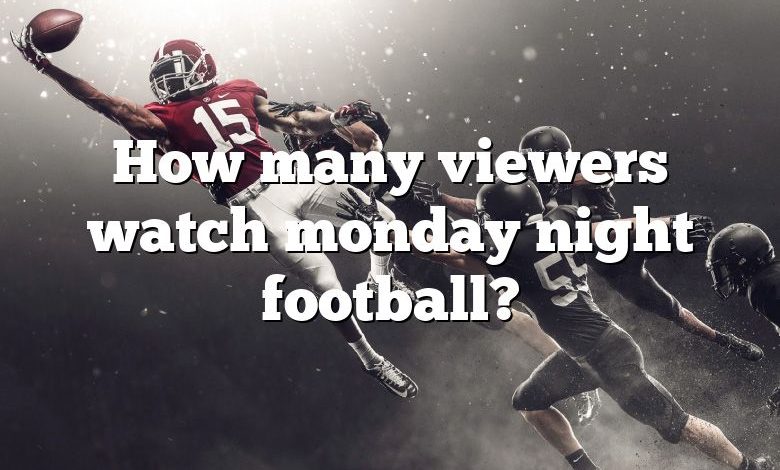 How many viewers watch monday night football?