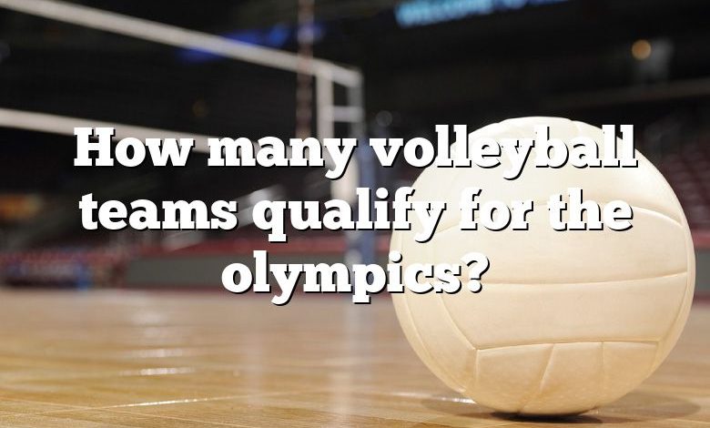 How many volleyball teams qualify for the olympics?