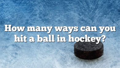 How many ways can you hit a ball in hockey?